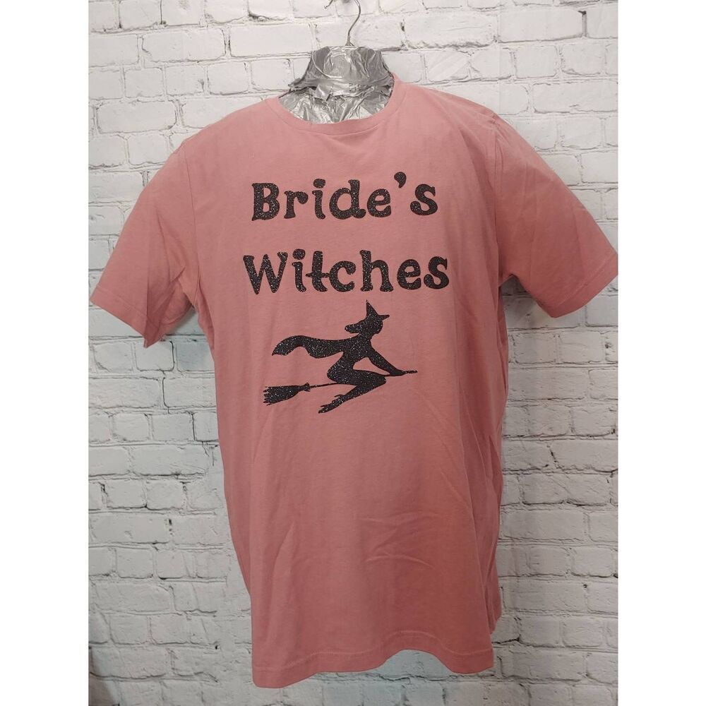 Bella+Canvas Women's Size XL Mauve/Black "BRIDE'S WITCHES" Shimmer T-Shirt